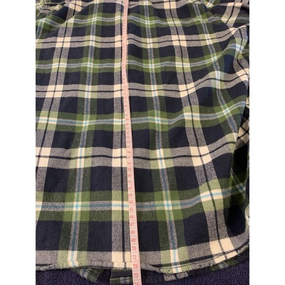Abercrombie & Fitch Muscle Plaid Long Sleeve Soft Flannel Button Up Shirt XL Y2K - Picture 8 of 8